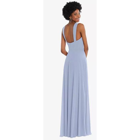 After Six NWT Blue Contoured Wide Strap Sweetheart Maxi Dress Formal Cocktail 2 - Picture 2 of 7